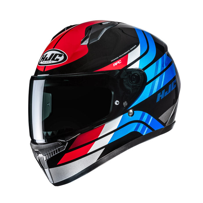 Casco C-10 Integrale Hiper Nero-rosso-blu Hjc
