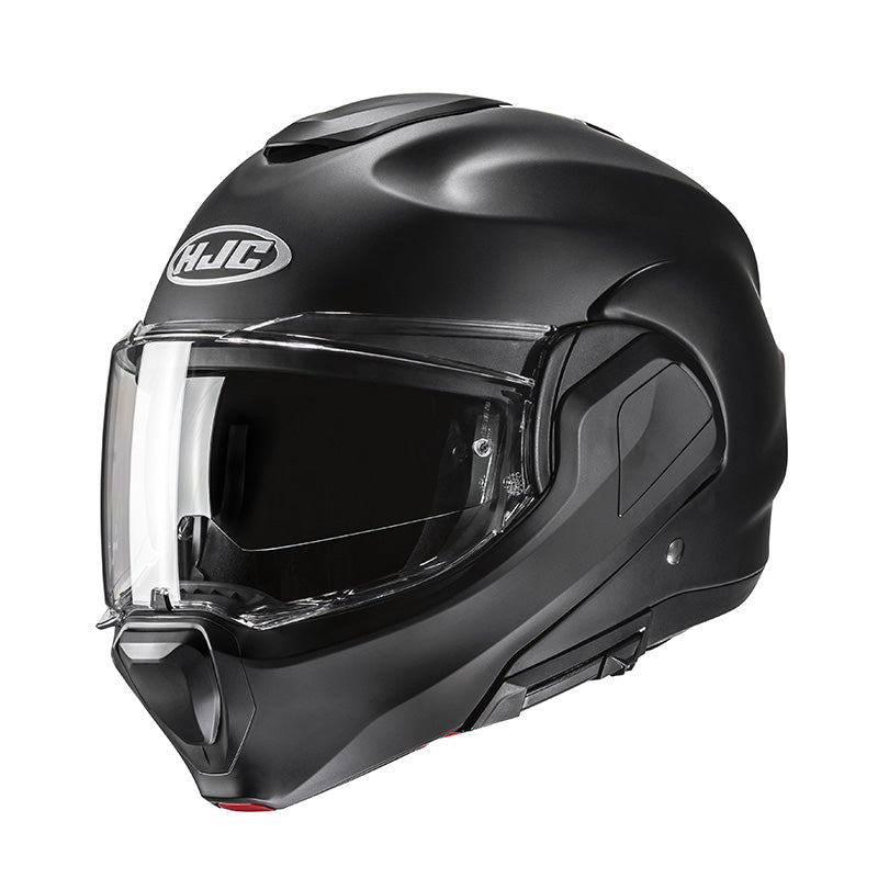 F100 Semi Flat Black Casco Convertibile In Fibra Hjc
