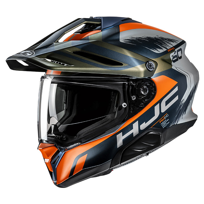 Rpha60 Quid Mc47sf Casco Integrale In Fibra Adventure Hjc