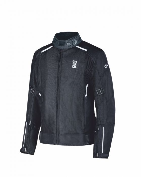 Giubbino Stream 2 Lady Black Traforata  con Membrana Antivento e Impermabile Removibile Oj