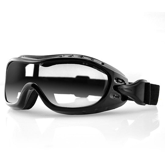 Maschera Black  Night Hawk Lente Trasparente Bobster