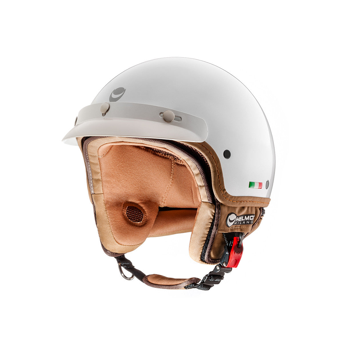 Fuoriporta Bianco Casco Jet 3 Bottoni Helmo Milano
