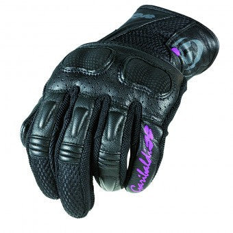 Guanti In Pelle Lady Traforati Ariel Gold Black Garibaldi
