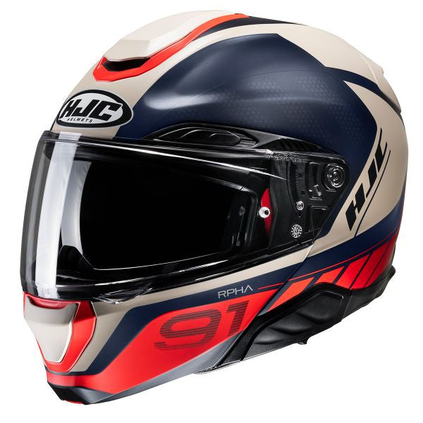 Rpha-91 Rafino Mc21sf Casco Modulare In Fibra Hjc