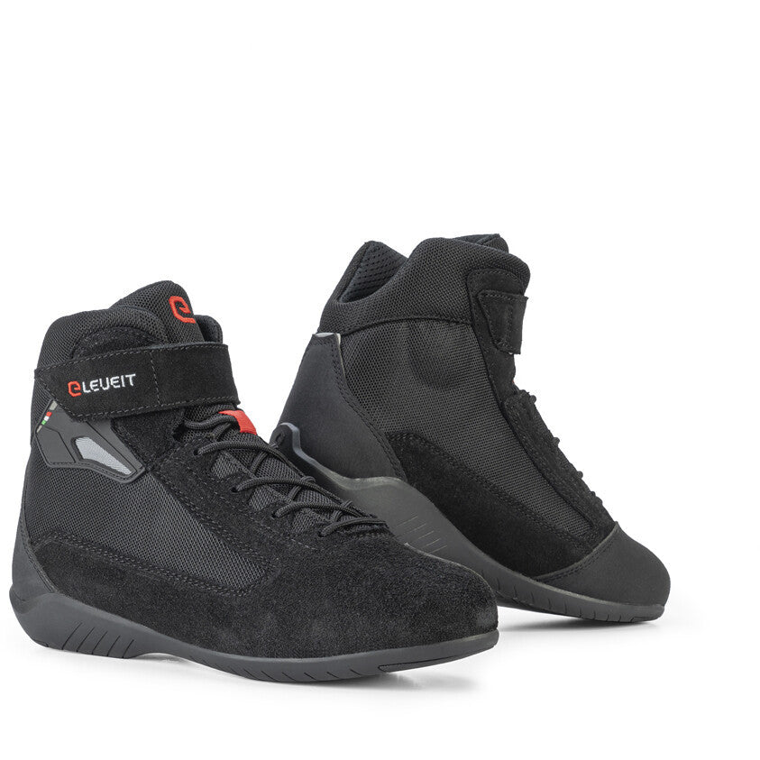 Scarpe Fighter Nero Pelle Scamosciata Rete Traspirante Eleveit