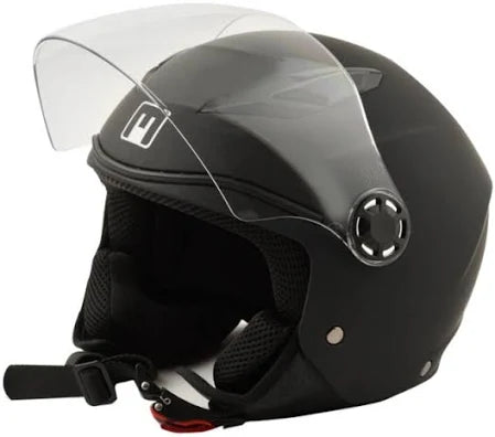 Play Matt Black Casco Jet Bambino/a Mph