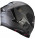 EXO-R1 CARBON AIR MG Matt Black-Silver casco integrale in carbonio