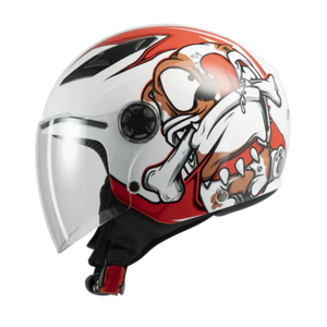 Play White Buldog Casco Jet Bambino/a Motorparts