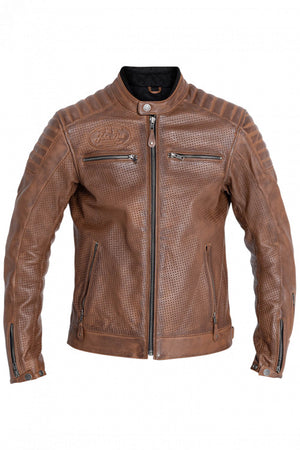 Giacca In Pelle Storm Tabacco John-doe - 1