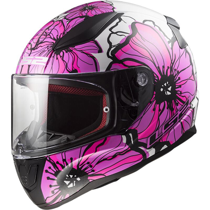 Rapid 2 Ff353 06 Poppies Pink Casco Integrale Policarbonato - 1