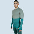 Maglia M/l Uomo Lana F-all Polipropilene/lana/elastan Corteccia/verde - 1