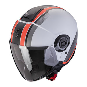 Exo-city Ii Vel Grigio-rosso Opaco Casco Jet Scorpion - 1