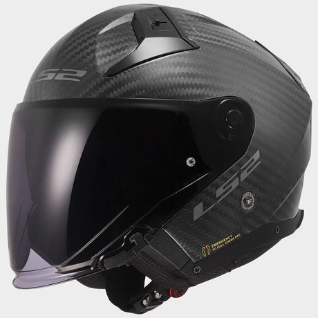 Of603 Infinity Ii Matt Carbon Casco Jet Ls2 - 1
