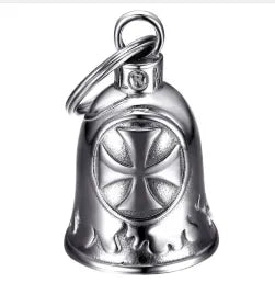 GUARDIAN BELL CAMPANELLO GUARDIANO PER MOTOCICLISTA PATRIOTTICO ARGENTO MOT0013
