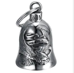 GUARDIAN BELL CAMPANELLA DA MOTO STILE HARLEY GUARDIAN AIGLE HD LIVE TO RIDE ARGENTO MOT0020