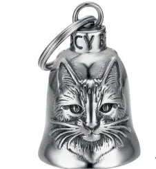 GUARDIAN BELL CAMPANELLA MOTO MOCY BELL GATTO,PORTAFORTUNA IN ACCIAIO INOSSIDABILE MB0042