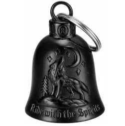 GUARDIAN BELL CAMPANELLA LUPO RIDE WITH THE SPIRIT-NERO TITANIO 316L MB0037B