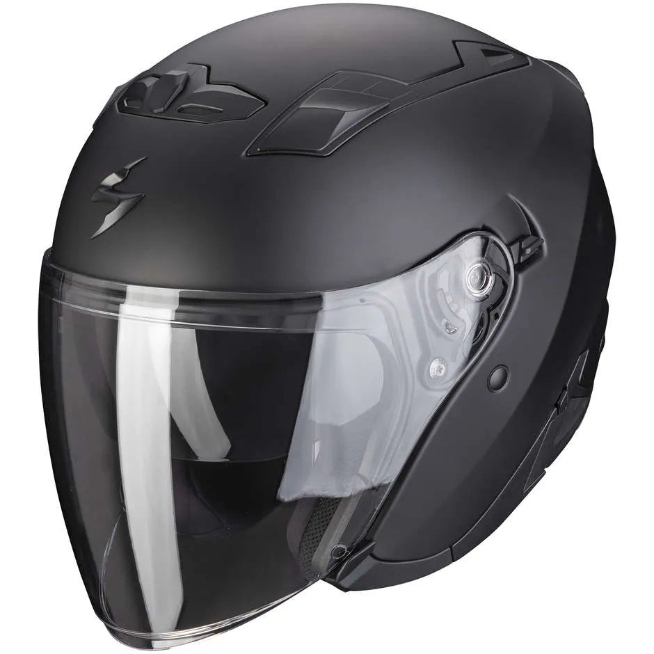 EXO-230 NERO OPACO CASCO JET SCORPION