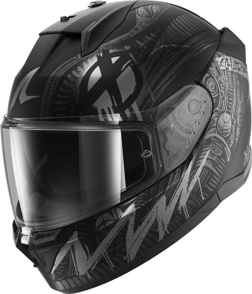 D-skwal 3 Shiever Mat Casco Integrale Soppia Visiera Shark
