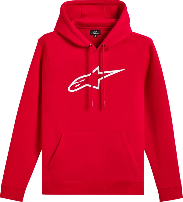 Felpa con Cappuccio Ageless V3 Red/white  Alpinestars