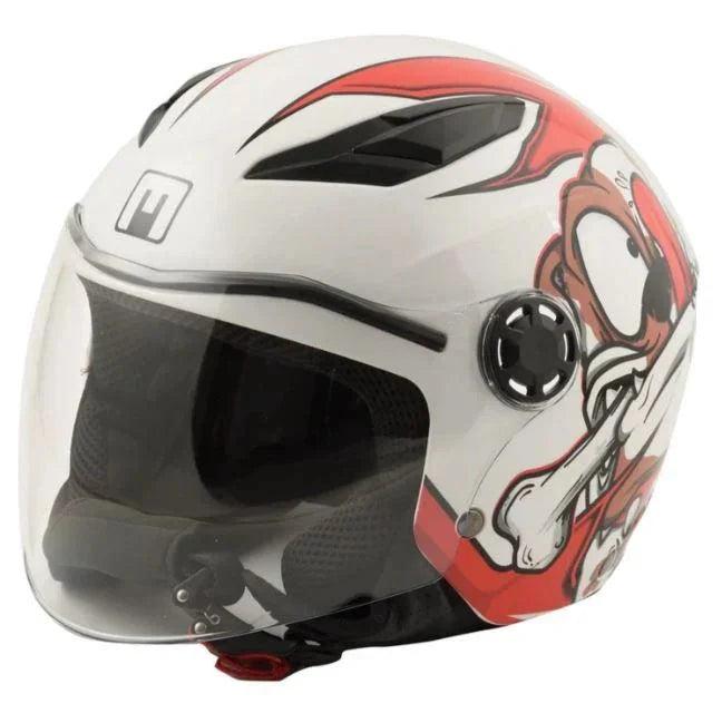 Play White Buldog Ece22.06 Casco Jet Bambino/a  Mph