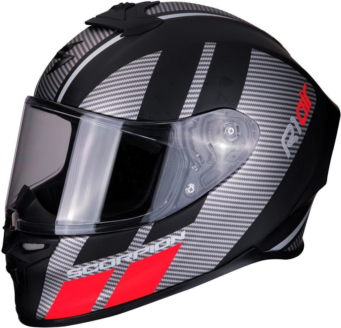 Casco Exo-r1 Carbon Air Corpus Ii Scorpion - Casco Integrale Nero/rosso - 1
