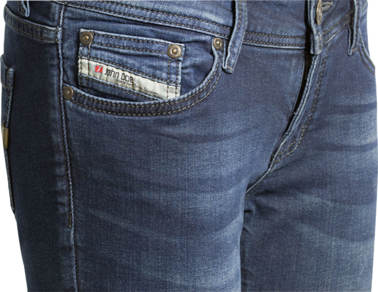 Pantaloni Donna Betty High John Doe - Pantaloni Dark Blue con Protezioni - 3