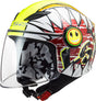 Casco Bambino Of602 Funny Ls2 - Casco Jet Crunch White Hi-vis - 1