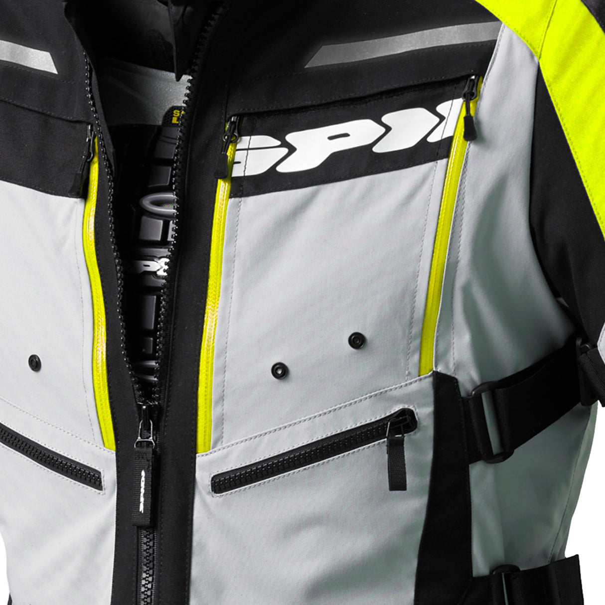 4 Season Evo Grigio Giallo Fluo  Giacca 3 Strati Da Turismo Spidi - 2