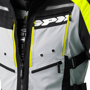 4 Season Evo Grigio Giallo Fluo  Giacca 3 Strati Da Turismo Spidi - 2