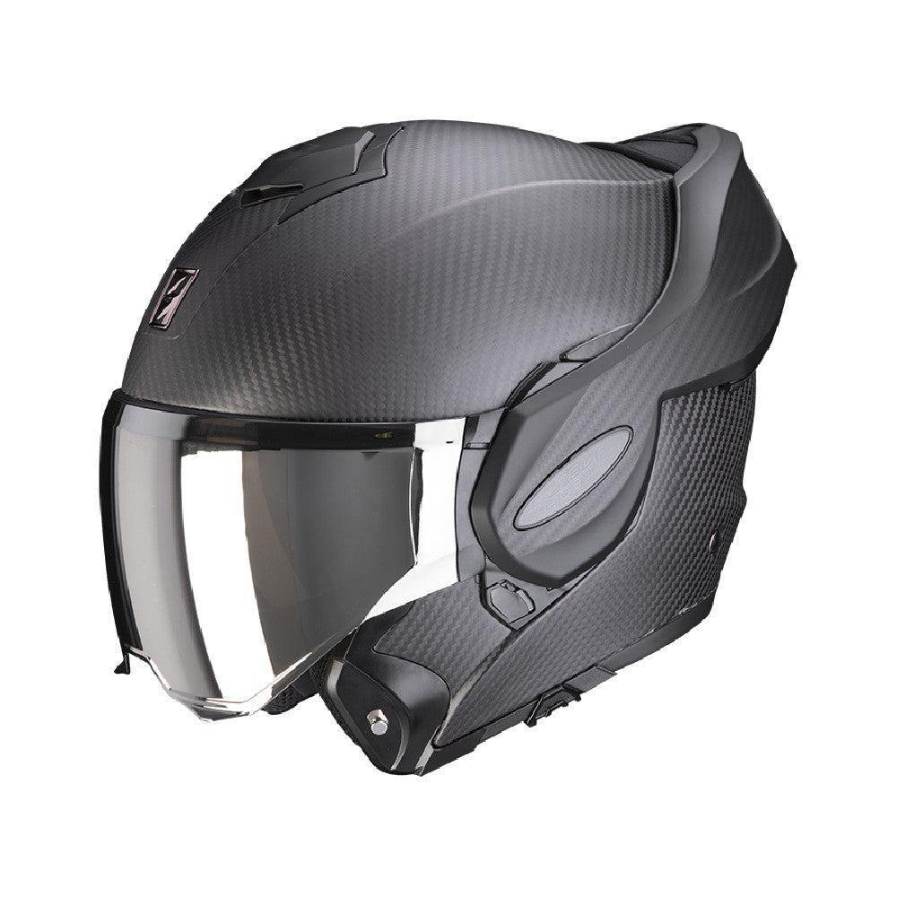 Exo-tech Carbon Matt Black Casco Flip Up Scorpion - 3