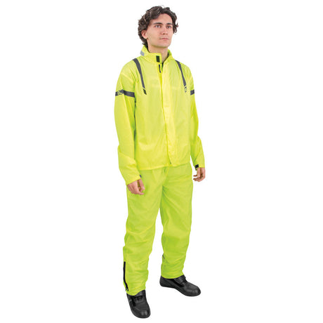 System Set Fluo Yellow Completo Antipioggia Oj - 1