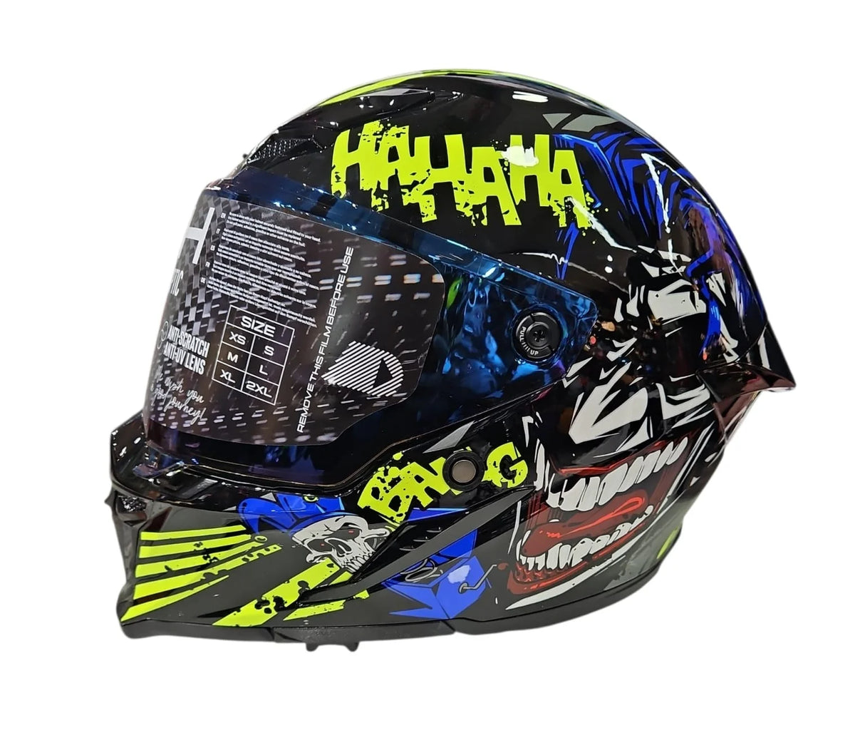 Blade Grafica Joker Giallo Casco Integrale Mph