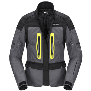 Traveler 3 Lady Grigio Giallo Fluo Giacca Toring 2 Strati Spidi - 3