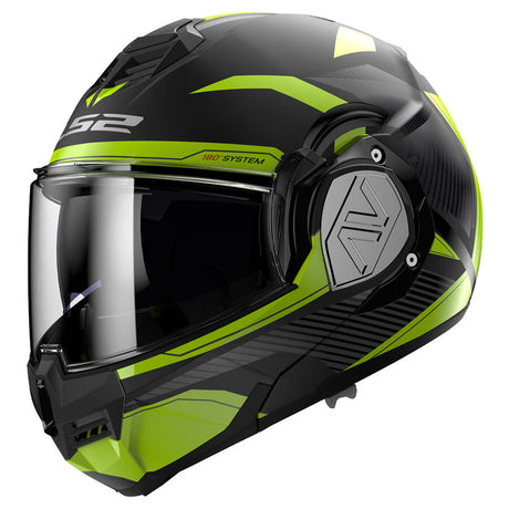 Ff906 Advant Revo Blach H-v Yellow Casco Convertibile Ls2 - 1