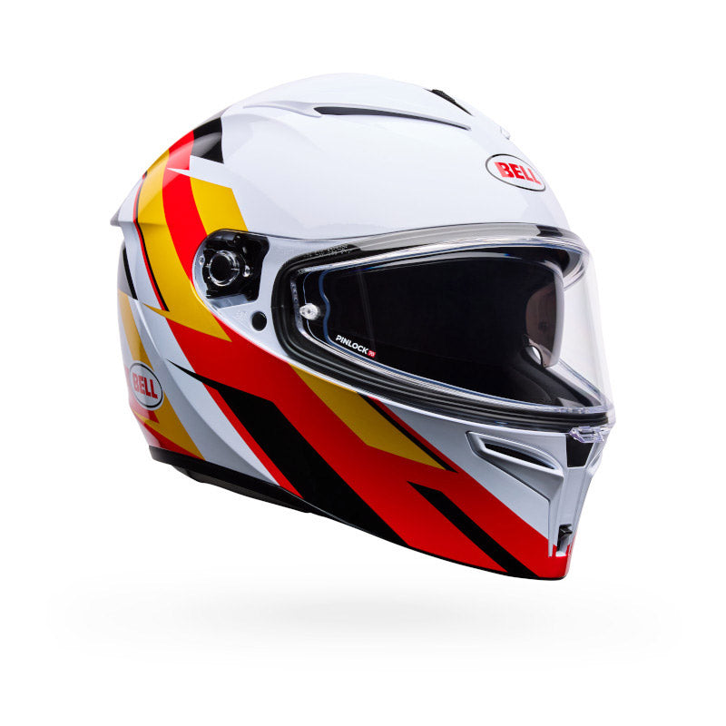 Lithium Nova White/red Casco Integrale In Policarbonato Bell