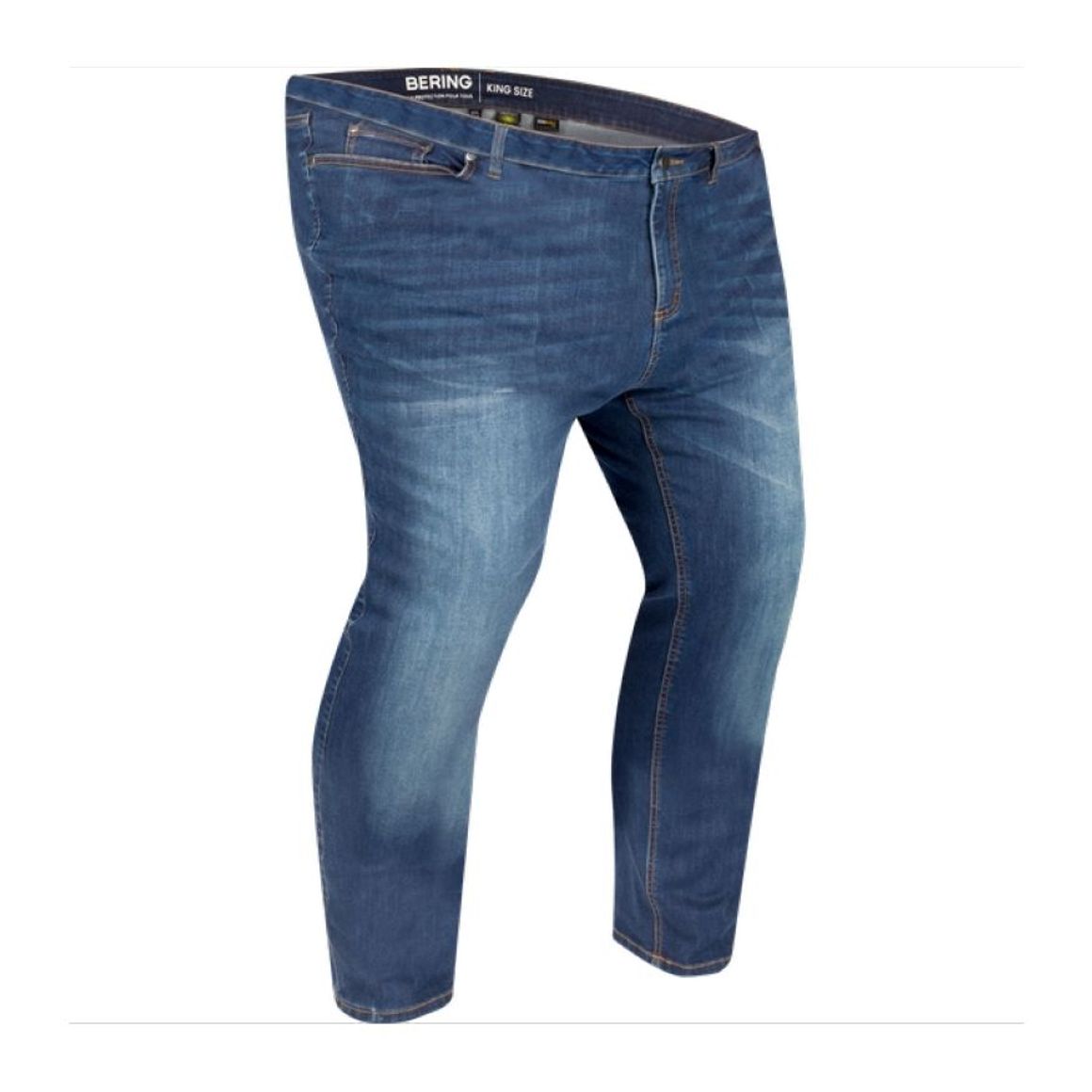 Pantaloni Jeans  Trust King Size Blu Sbiadito In Cordura Stretch Bering
