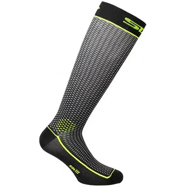 Calza Lunga Black Carbon /yellow Six 2