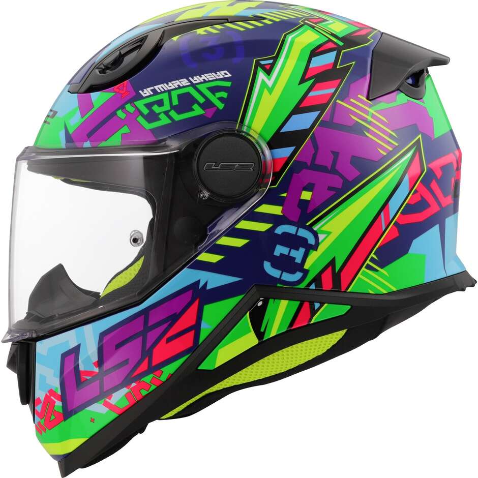 Ff812 Kid Svent Blue Green Casco Integrale Bambino/a Ls2