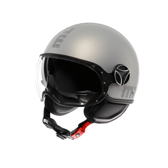 Fgtr Evo Hip Matt Grey/cerulean Grey Casco Jet Momodesign