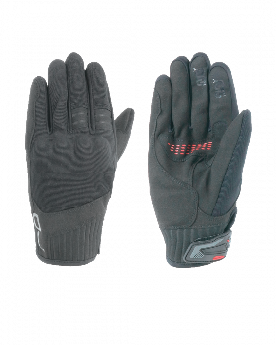 Guanti Lever Black In Tessuto Traforato Oj