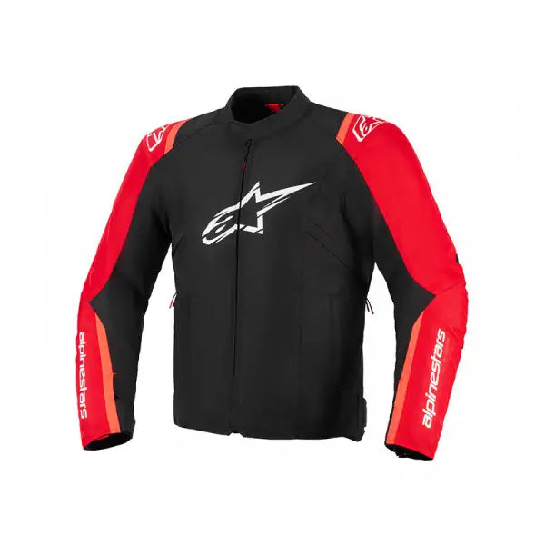 T-sps V2 Wp Giacca Sportiva Nero-rosso-rosso Fluo Alpinestars