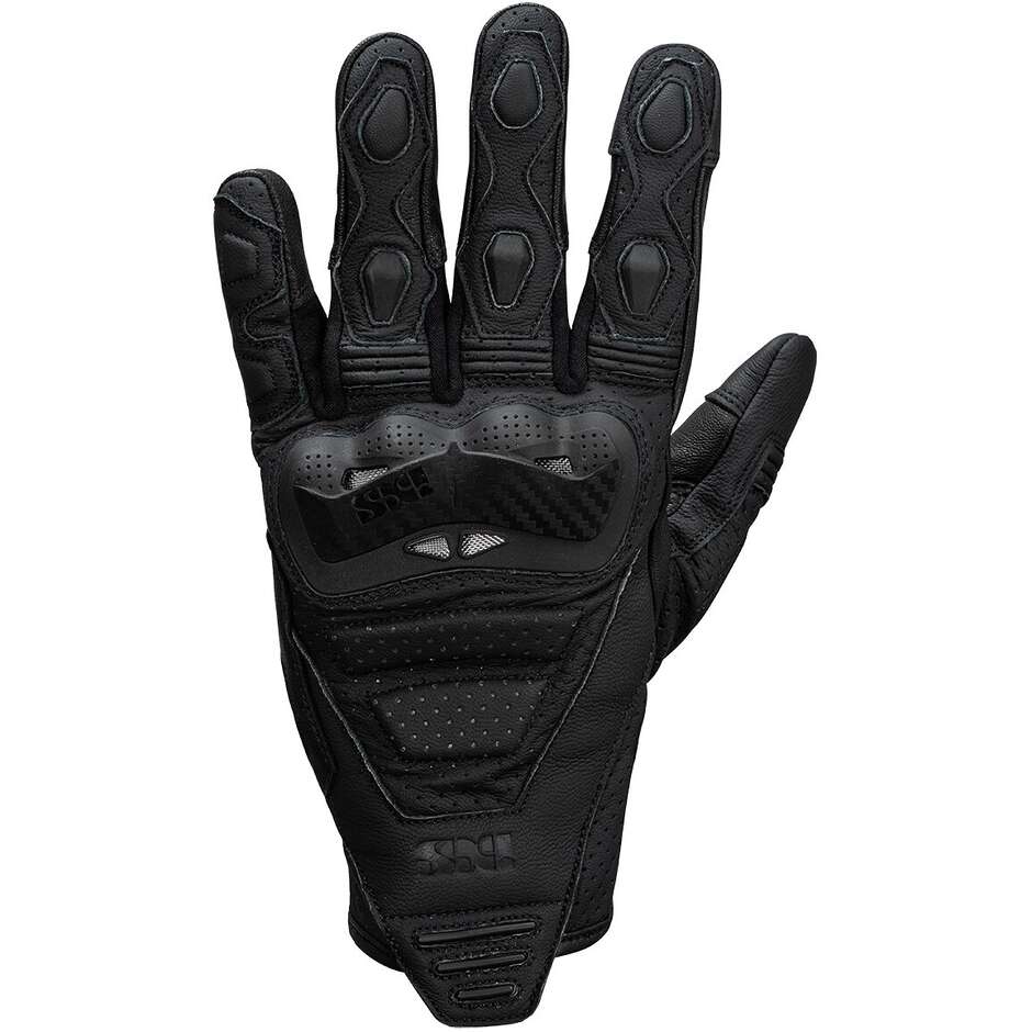 Rapid Air 1.0 Guanto Nero In Pelle Di Capra e Tessuto a Rete Ixs
