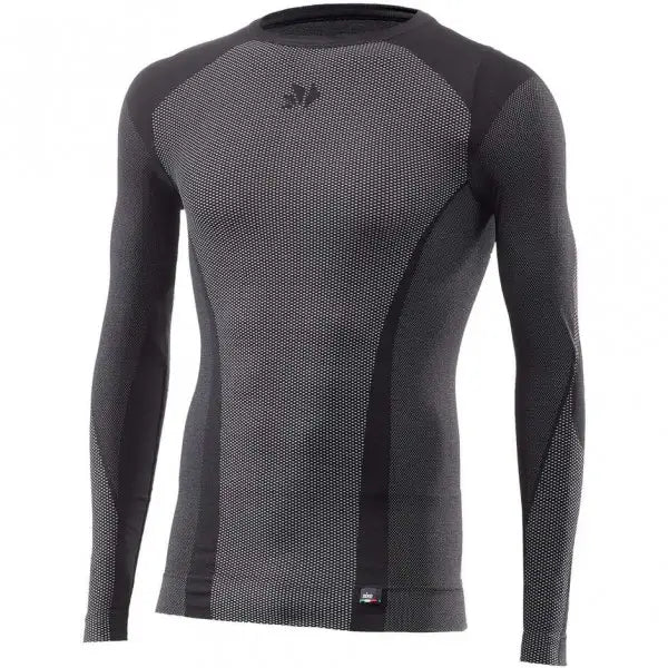 T-shirt Ml 4 Stagioni Termica Giro Collo   Black/carbon Six 2