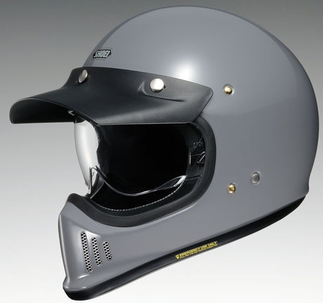 Ex-zero Bianco Casco Integrale Retro' In Fibra