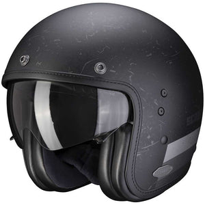 Belfast Shift Matt Black-silver Casco Jet Scorpion
