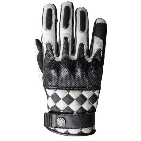 Tracker Race White/black Guanti In Pelle John Doe