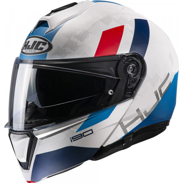 I-90 Syrex Bianco Rosso Blu Casco Modulare Hjc