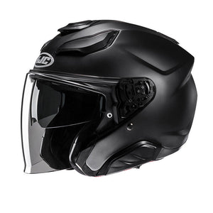 F31 Semi Flat Black Casco Jet Doppia Visiera Hjc