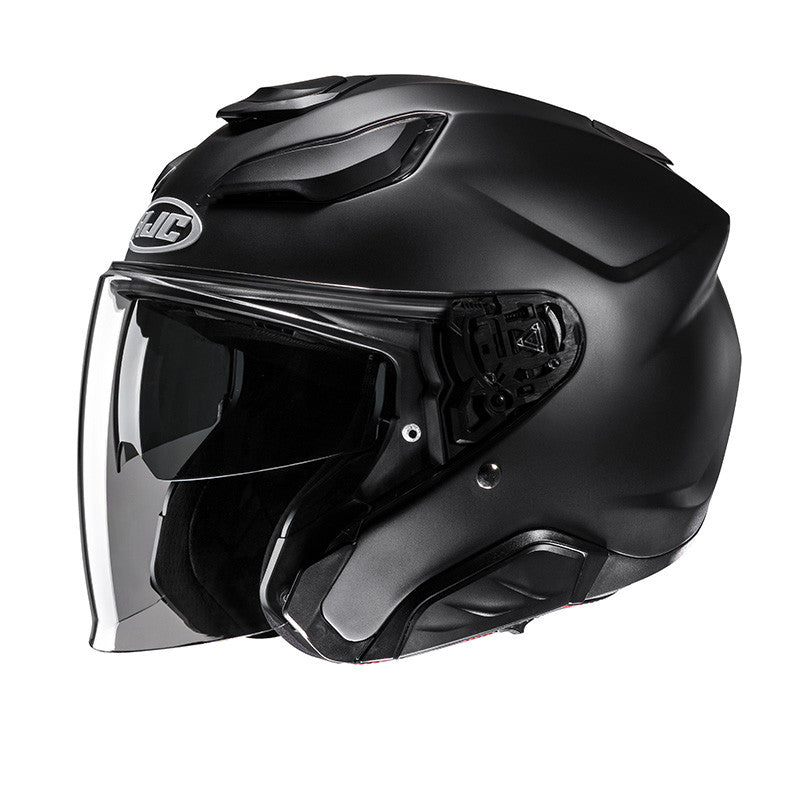 F31 Semi Flat Black Casco Jet Doppia Visiera Hjc